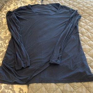 Athleta medium split-front Blue Shirt